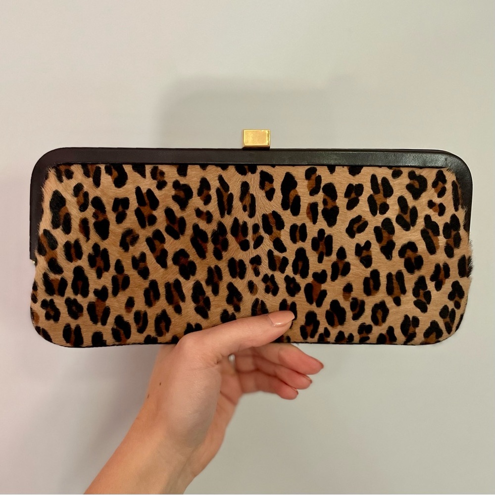 Lambertson Truex Leopard Clutch NWT